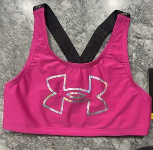 NWT Under Armour Fitted Girls Sports Bra Size 10 - Picture 1 of 4