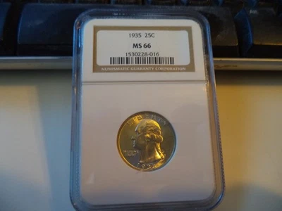 1935 Washington Silver Quarter MS66 NGC - Image 1 of 2