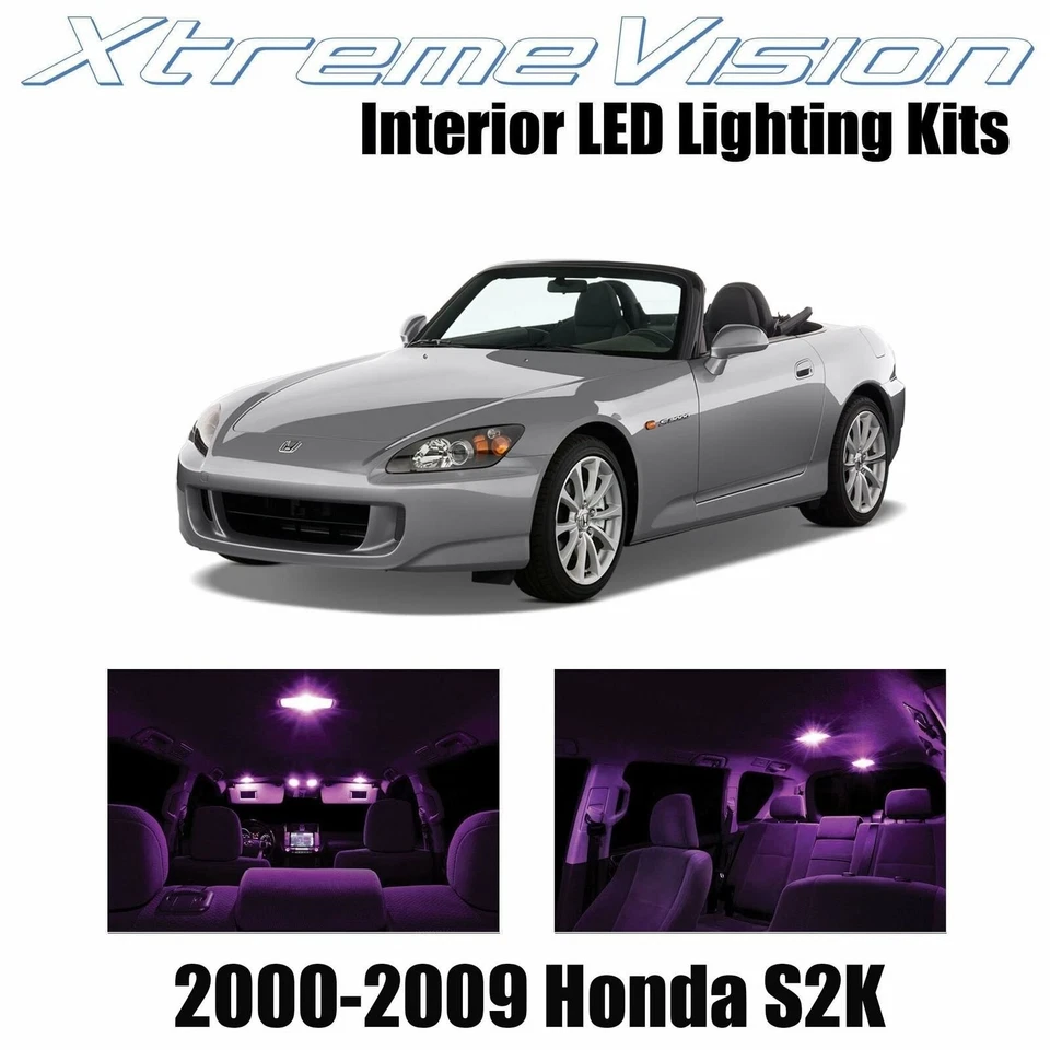 LED interior XtremeVision para Honda S2000 S2K 2000-2009 (4 piezas) rosa Foto 1 de 4
