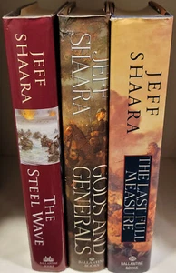 Shaara, GODS AND GENERALS / THE LAST FULL MEASURE / THE STEEL WAVE - All 1st ed. - Picture 1 of 10