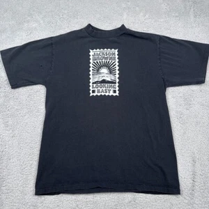Camisa De Colección Jackson Browne Para Hombre Grande Negra Mirando Este Puntada Única Años 90 EE. UU. - Imagen 1 de 12