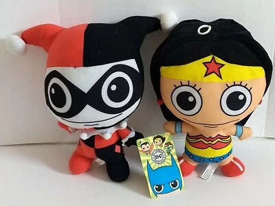 Peluche Harley Quinn Girl & Wonder Women Justice League original de 10" de DC Comics Foto 1 de 4