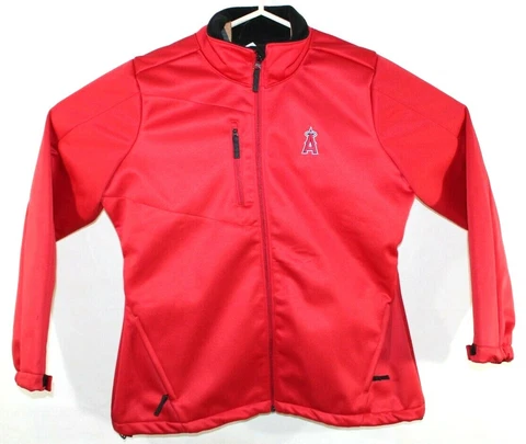 NWT California Anaheim Angels Womens XL MLB Baseball Lightweight Red Jacket Cover