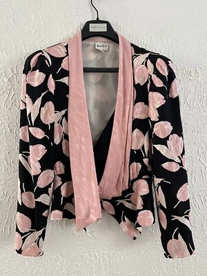 Blazer floral vintage años 80 Neiman Marcus 100 % seda - 8 Foto 1 de 4