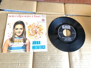 ANNA IDENTICI NON MI CAMBIERAI / NON CALPESTATE I FIORI 45 GIRI DISCO VINILE - Imagen 1 de 2