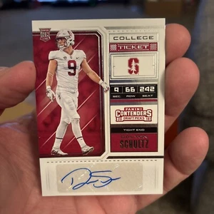 2018 Contenders Draft Dalton Schultz Rookie RC Ticket Auto Autograph #167 - Picture 1 of 2
