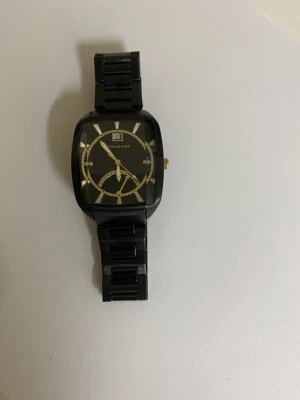 Reloj Hombre Giordano 1304-44 Negro Acero Inoxidable Pulsera Foto 1 de 4
