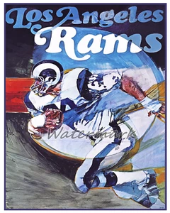 NFL Vintage L.A. Rams REPRINT Picture Color 8 X 10 Photo Pic - Picture 1 of 1