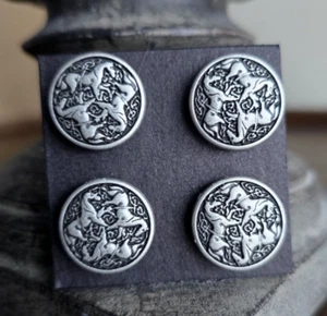 Horse Show Magnets. 16mm Silver Celtic Horses. Huntseat Saddle Seat. Cothing pin - Picture 1 of 5