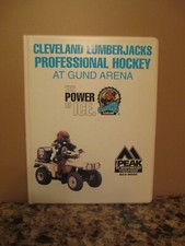 Vintage 1997-98 Cleveland Lumberjacks IHL Hockey Schedule & Hard Cover Folder