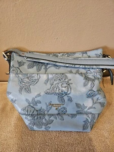 Authentic Cuoieria Florentine Blue Leather Hobo Bag - Picture 1 of 8