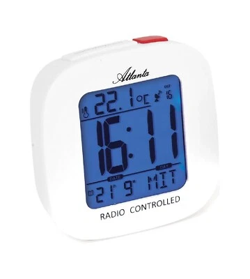 Atlanta 1873/0 digitaler Funk Wecker mit Beleuchtung Datum Temparatur Anzeige - Bild 1 von 3