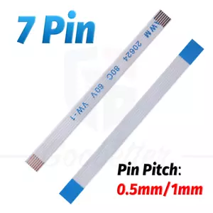 Cinta flexible de cable plano FPC FFC de 5 cm-30 cm 7 pines cinta flexible paso de 0,5 mm/1,0 mm - Imagen 1 de 7