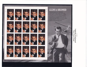 2002 Sc3692 Legends of Hollywood Cary Grany Pane of 20 MNH OG Cv25.00 - Picture 1 of 1