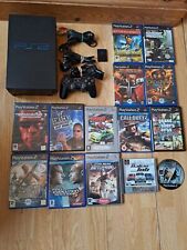 Playstation 2 Console-all Leads+14 Games-fully Tested