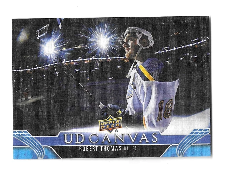 2023-24 UD Upper Deck Series 2 Canvas - C190 Robert Thomas, St. Louis Blues - Image 1 of 1