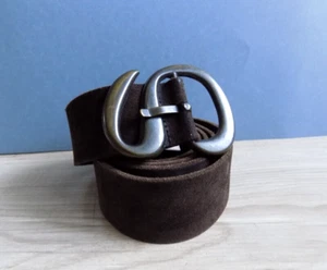 LEVI'S Beautiful Suede Leather Brown Belt Size: 90/36 Italy - Picture 1 of 6