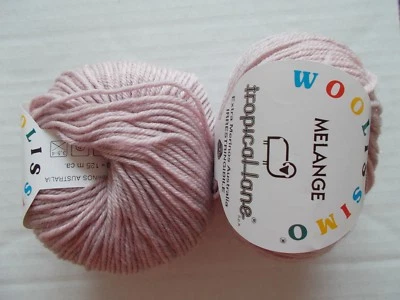 Fio Tropical Lane Woolissimo 100% lã merino, lilás, lote de 2 (137 jardas cada) - Imagem 1 de 3