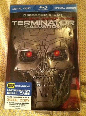 /// NEW ///TERMINATOR/ [ SALVATION  ]/// BLU-RAY /// DIRECTOR'S CUT/// [ skull ] - Image 1 of 4