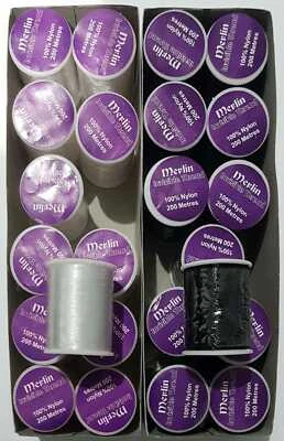Invisible Magic Clear OR Smoke Thread 100% Nylon Sewing 200MTR spool - Image 1 of 3