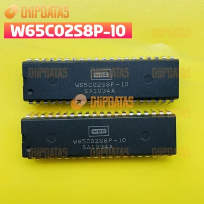 CHIP DATAS 1PCS New W65C02S8P-10 DIP-40 8-Bit 10MHz IC Chip