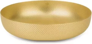 Alessi Italy Round Basket Goldtone Brass Large Serving Bowl; 11.42” Diameter - Picture 1 of 11