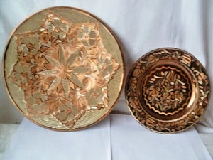 Teller Kupfer Kupferteller Wandteller Ø 27 und 20 cm - Bild 1 von 6