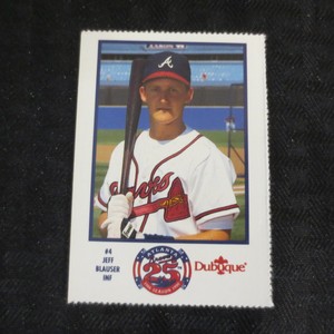 1990 Dubuque Perforated Atlanta Braves Jeff Blauser