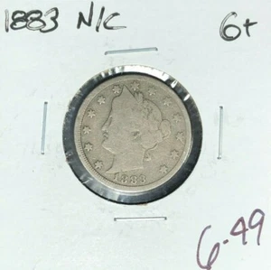 1883 N/C LIBERTY "V" NÍQUEL ~ BUENO+ ~BONITA MONEDA~ - Imagen 1 de 2