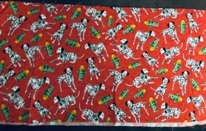Emergency Fire Hydrant Dalmatian Dogs 1st Responder Red Avlyn Fabric Quilts - Picture 1 of 4