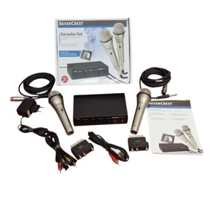 10 Teilige SilverCrest KARAOKE-Set mit 2 Mikros für Due an TV anschließbar OVP - Bild 1 von 7