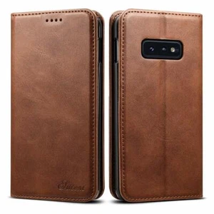 Samsung Galaxy S10e Wallet Case,Premium PU Leather Wallet Flip Folio Card Pocket - Picture 1 of 12