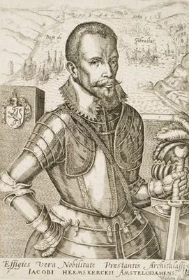 C. SICHEM (1546-1624), Jacob van Heemskerk, Kupferstich Barock Porträt 1600-1649 - Bild 1 von 4