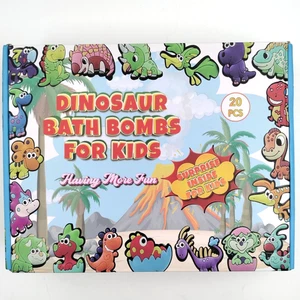 Dinosaurier Badebomben gesunde Inhaltsstoffe SUPRISE INSIDE 20 Stück mit Spielzeug für Kinder - Bild 1 von 4
