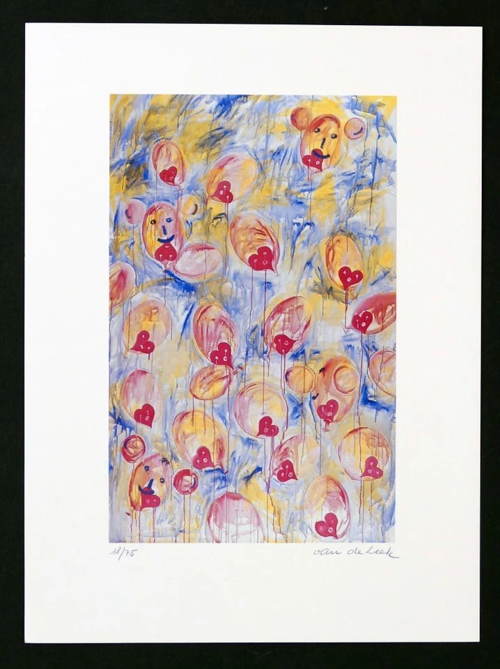 Bernd VAN-DE-LEEK, Himmel tränender Herzen - Kunstdruck - Bild 1 von 1