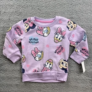 Disney Junior Toddler Girl's Size 2T Minnie Mouse & Daisy Duck Sweatshirt - Picture 1 of 5