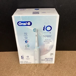Oral-B iO Series 4 Rechargeable Toothbrush Gum & Sensitive Care (White) New - Picture 1 of 1