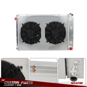 CC716 4 Row Radiator+Shroud Fan For Chevy C/K C10 C20 C30 K10 GMC C2500 73-87 - Imagen 1 de 14