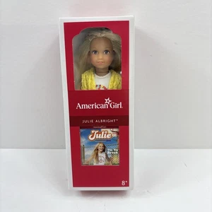 American Girl Mini 6.5" Julie Albright doll & book NEW IOB - Picture 1 of 10