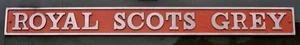 Replica ROYAL SCOTS GREY Deltic nameplate 600mm - Picture 1 of 1