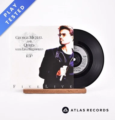 George Michael - Five Live - 7" EP Vinyl Record - VG+/EX - Image 1 of 4