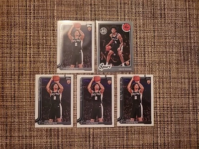 (5) 批量 2025 - 26 Topps 篮球 Dylan Harper 新秀卡 RC 马刺 — 第 1/2 张图片