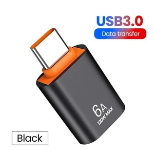 ADATTATORE OTG DA USB-A FEMMINA A USB C TIPO C MASCHIO CONVERTITORE UNIVERSALE - Zdjęcie 1 z 5
