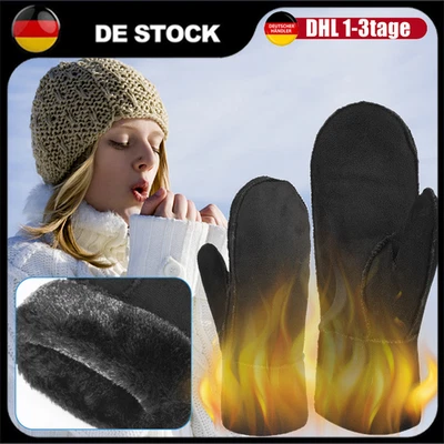 Damen und Herren Kunstleder-Handschuhe / Fausthandschuhe / Thermo Fäustlinge HOT - Bild 1 von 4