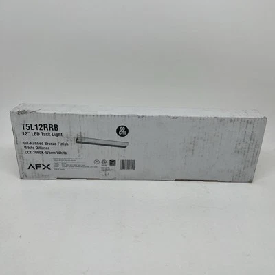 AFX T5L12RRB Lighting Bronze Finish LED 12" Undercabinet Task Light 3000K White - Image 1 of 3