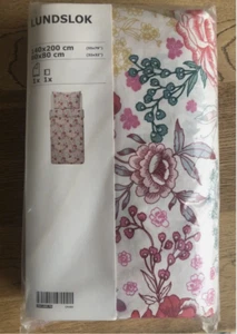 Ikea Bettwäsche *Lundslok* 2 teilig,1.40m x 2.00m,80x 80*Neu*OVP Blumen 20466979 - Bild 1 von 4