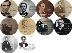 Abraham Lincoln / A History / Lot of 10 Volumes / Mp3 (READ) CD Audiobooks - Bild 1 von 1