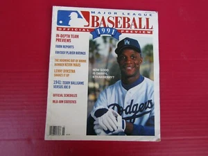 Rivista MAJOR LEAGUE BASEBALL 1991 ANTEPRIMA UFFICIALE Darryl Strawberry MLB - Foto 1 di 3