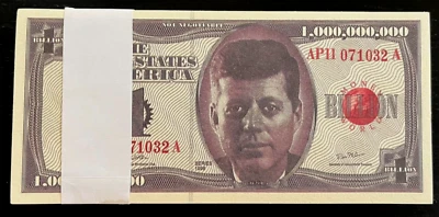 USA 1,000,000,000 1998 BILLION x 100 Apollo 11 Kennedy SPACE ROCKET UNC FUN NOTE - Image 1 of 4