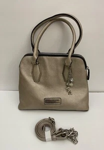 Marc New York by Andrew Marc Faux Leather Shoulder Bag Gold Color - Picture 1 of 7